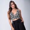 Crop Top Estampado Arabesco