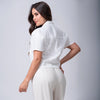 Blusa Manga Corta Broderie
