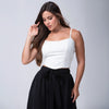Crop Top Tirantes Delgados Texturizado