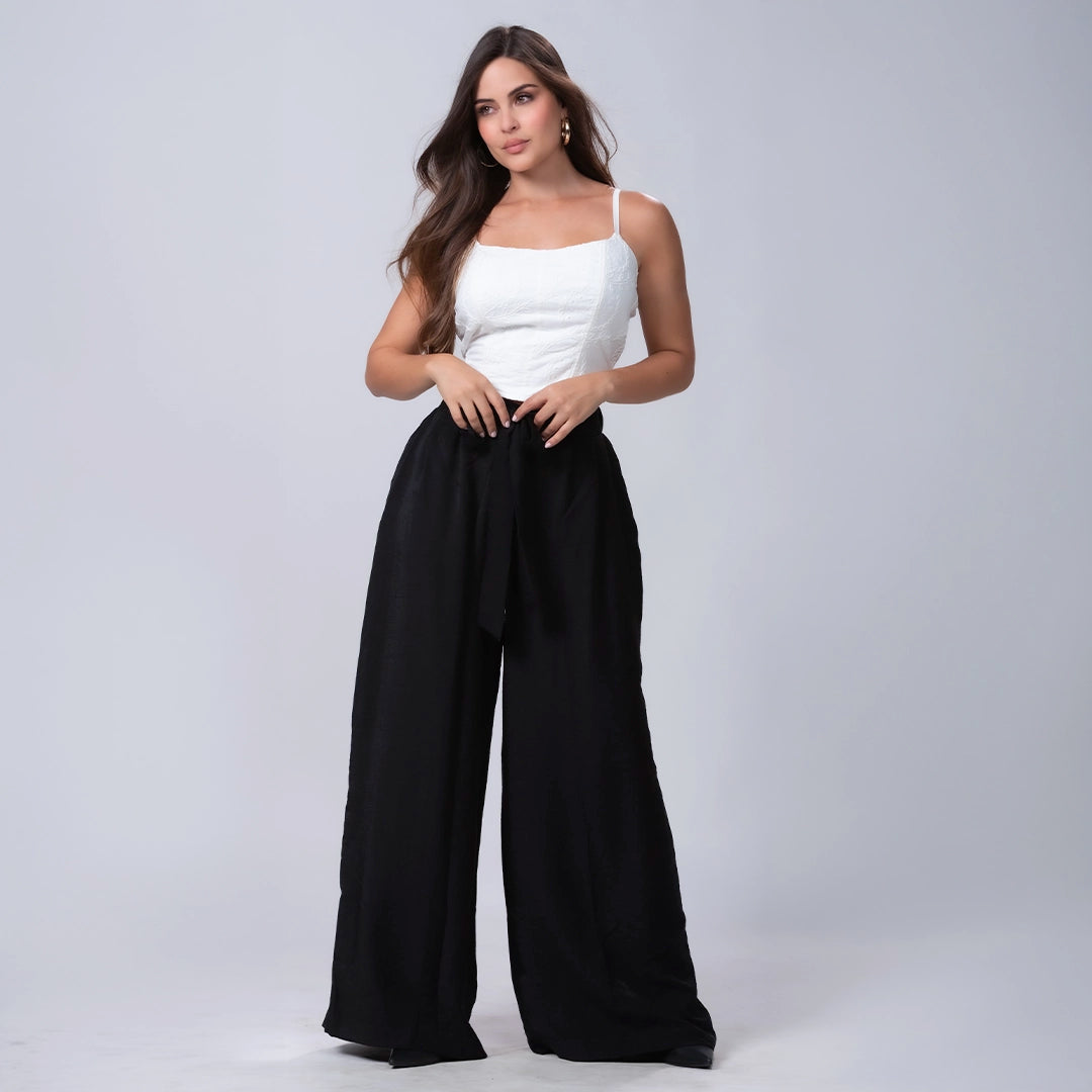 Crop Top Tirantes Delgados Texturizado