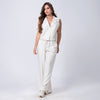 Chaleco Elegante Espalda Crochet