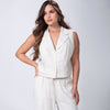 Chaleco Elegante Espalda Crochet