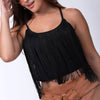 Blusa de Tiras con Flecos