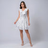 Vestido Corto Volantes Estampado