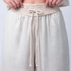 Pantalón Bota Ancha Cinturilla Crochet