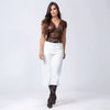 Blusa Manga Corta en Lamé