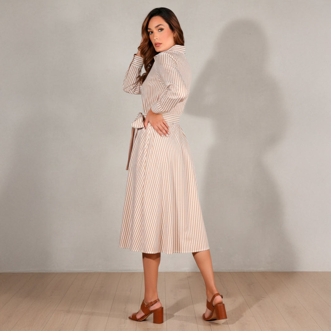 VESTIDO RAYAS.