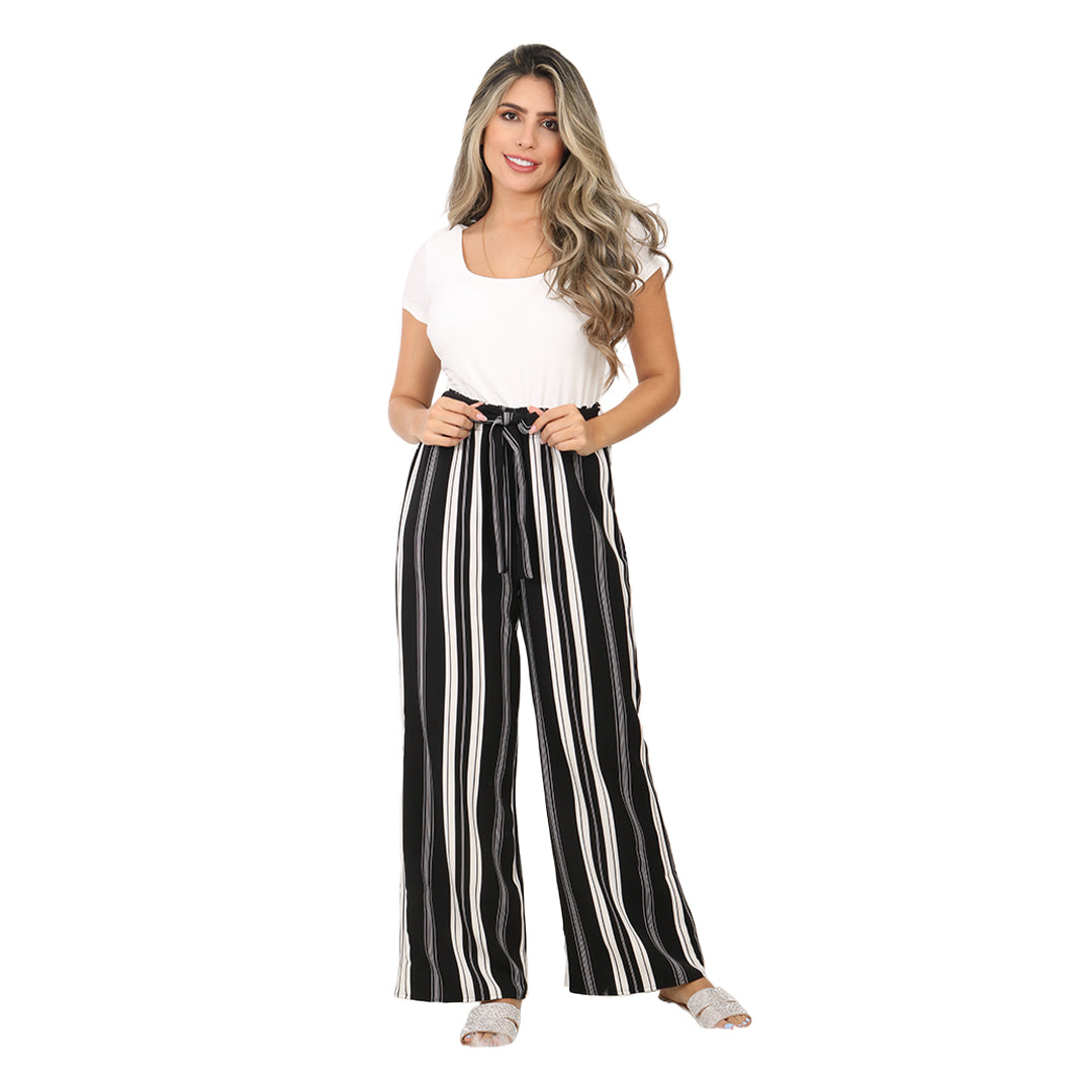 Enterizo para mujer pantalón rayas. Ref. K97173