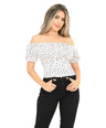 Blusa escote bandeja para mujer. Ref. K18588