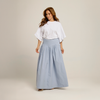 Falda Amplia Celeste