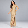 Vestido Golden Elegance