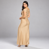 Vestido Golden Elegance