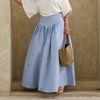 Falda Amplia Celeste