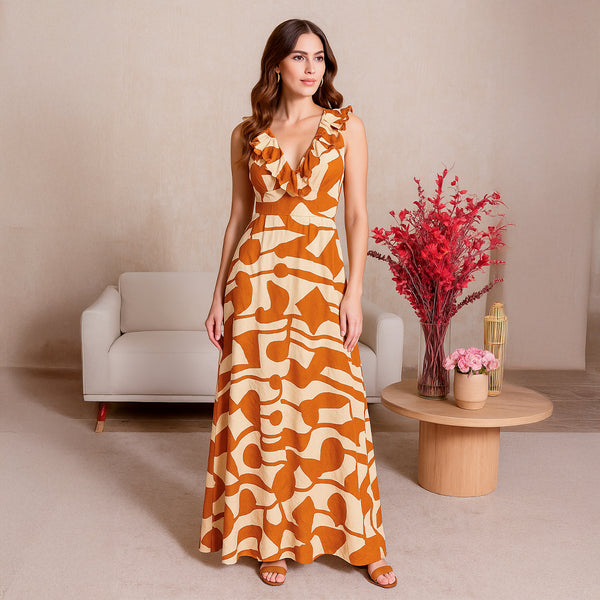 VESTIDO ABSTRACT FLOW