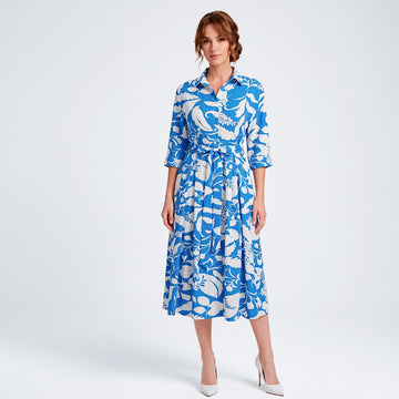 Vestido Blue Bloom